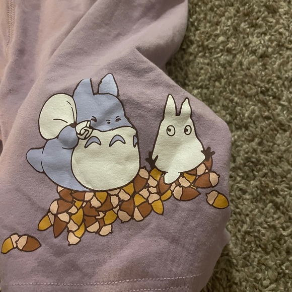 Hot topic, purple, Totoro pajama shorts. - Picture 2 of 4